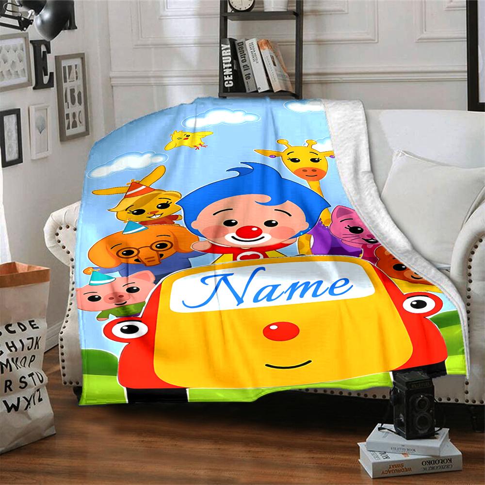 Custom Name Vampirina's Halloween Adventure Blanket for Couch & Bed, Plush Cozy Fuzzy Blanket Super Soft & Warm Blankets for Fall and Winter. 0908124