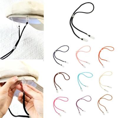 Verstellbares Hutkinnband mit Clips Hut-Windseil Tragbares Sonnenhut-Lanyard Sonnenhut