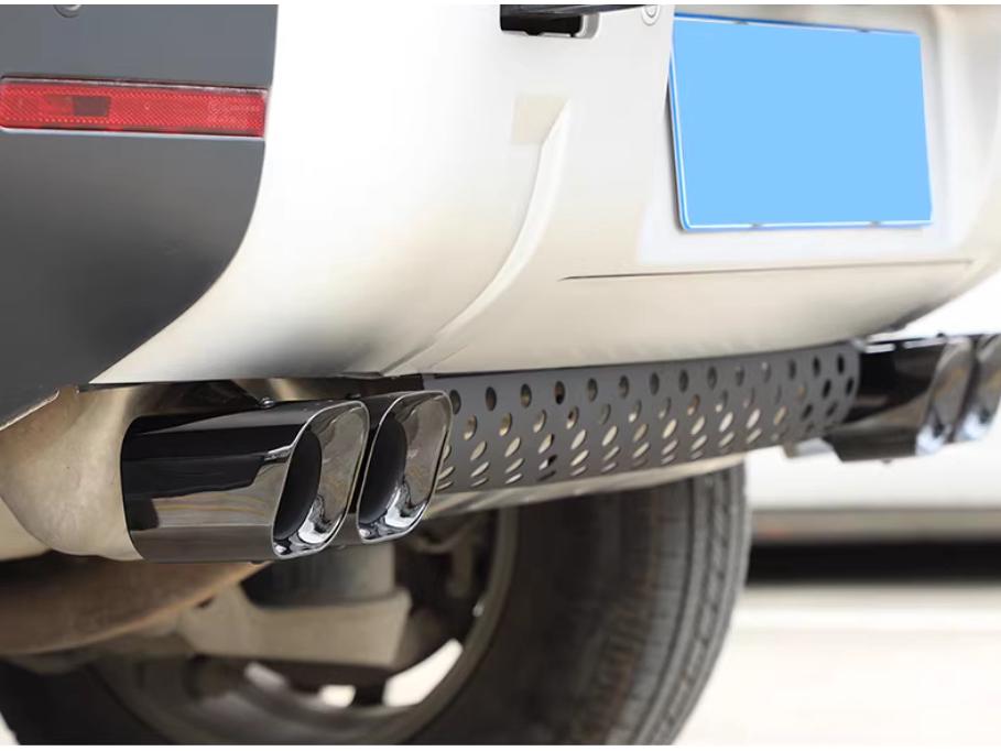 Kahn Quad Square Outlet Exhaust for 2020-2025 Land Rover Defender 90/110 Tailpipe Modification