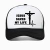 Jesus Saved My Life Hat Christian Baseball Cap Printed Dad Hat Unisex Women Unisex Hats Mesh Breathable Snapback caps