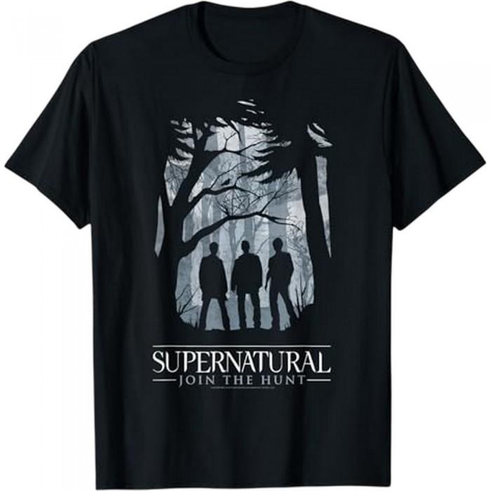 Supernatural Mens Join The Hunt Silhouette Cotton T-Shirt