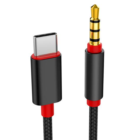 Type-C to 3.5mm Car Headphone Jack HiFi Audio Adapter Connector Converter Cable
