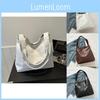 Sac cabas grande capacité pour femme, style rétro, idéal pour l'automne, avec un design unique.