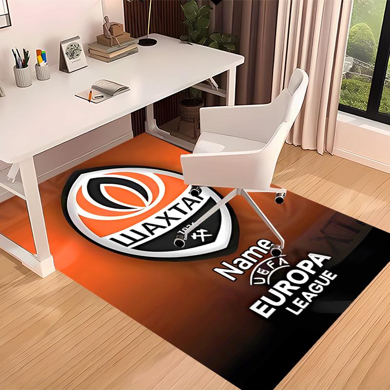Op maat gemaakte FC Shakhtar Donetsk Print Vloerkleed - Zacht, Wasbaar Antislip Binnentapijt, Woonkamer, Huis & Kantoor Decoratief Tapijt
