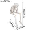Halloween Decorations - Resin Skull Figurines, Ghost Festival Atmosphere Skeleton Frame, Craft Skeleton Stand, Decoration Props