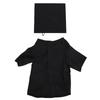 Dog Graduation Cap and Gown Set for Dogs Cats Holiday Party Costume Accessory Black Breathable Black XL Neck 50cm