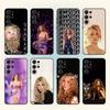 F-Słynna S-Shakira Piosenkarka Etui Na Telefon Dla Samsung S26,S25,S24,S21,S22,S23,S30,Ultra,S20,FE,Lite,10,9,Czarna Pokrywa