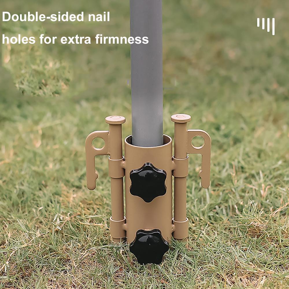 Suport tijă baldachin reglabil suport sol cort marchiză oțel inoxidabil rezistent la vânt exterior pentru drumeții pescuit accesorii cort