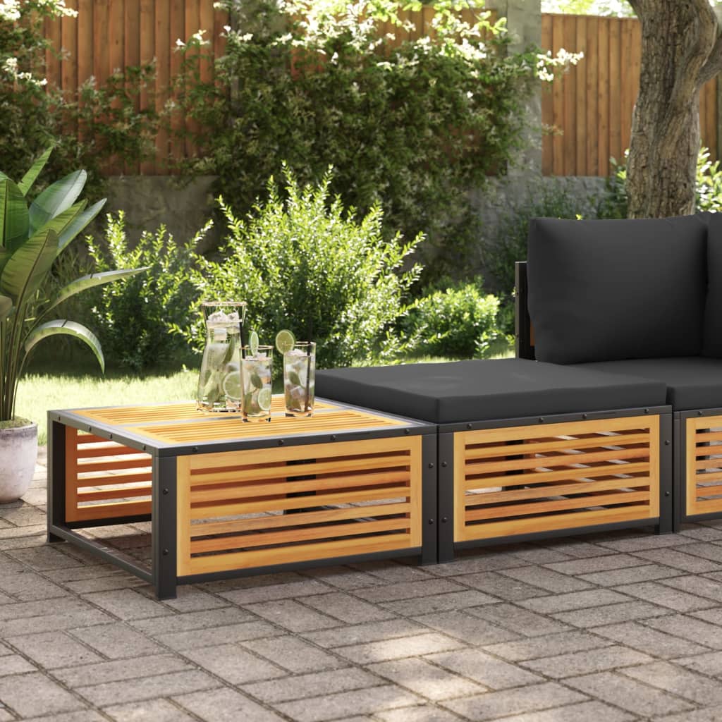 Vidaxl Gartentisch mit Hocker Massives Akazienholz