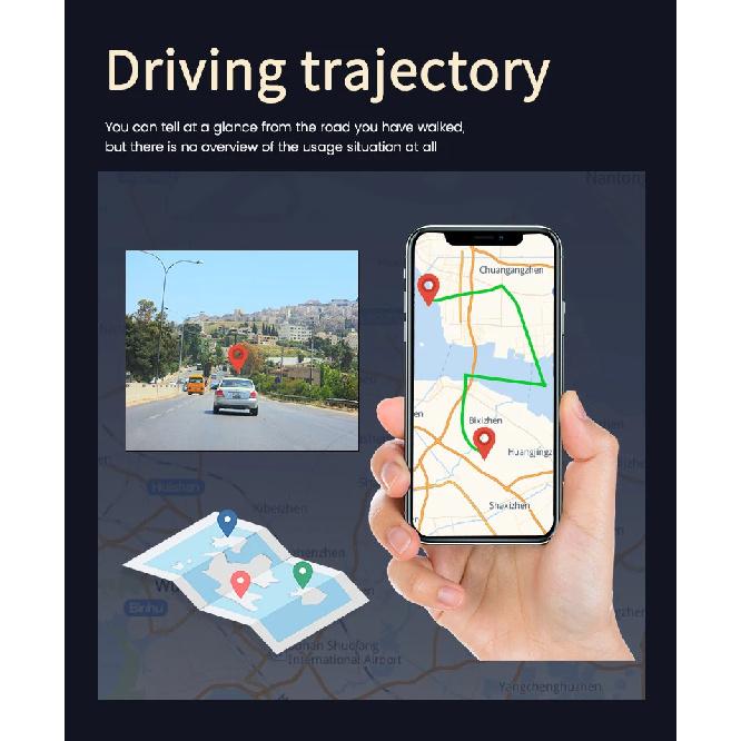 2K 4G 3Inch Dashcam with Dual Lens Record Wifi Gps Tracking Fit Remote Live Video Check On Phone 12-24v Power Supply Car Camera