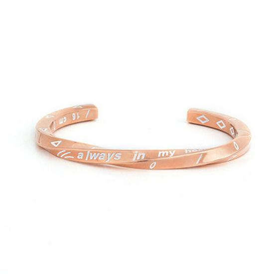 Viking Möbius Titanium Steel Bangle Bracelet - Unisex Retro European & American Accessory