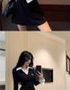 Korean Fashion Faux Two-Piece Shirt Dress – Chic Autumn/Winter Style with Unique Design and Short Skirt for Women