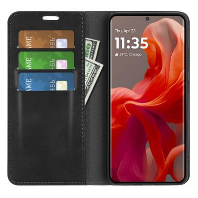 For Motorola Moto G85 5G/S50 Neo 5G Case PU Leather Wallet Folio Flip Phone Cover