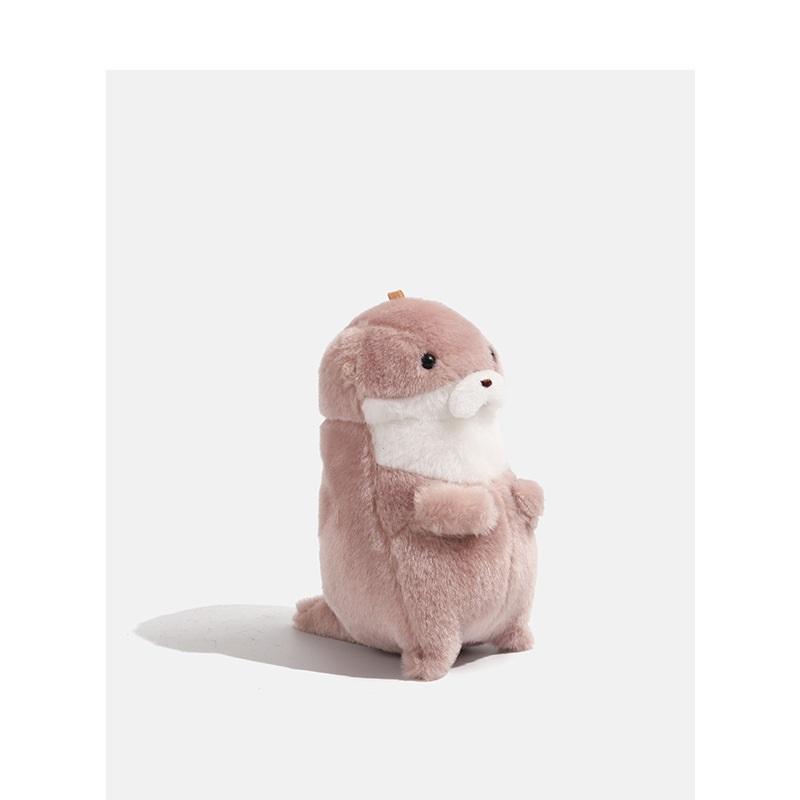 Cute little otter playing keychain puppet doll bag pendant Li Can's same plush toy cute gift