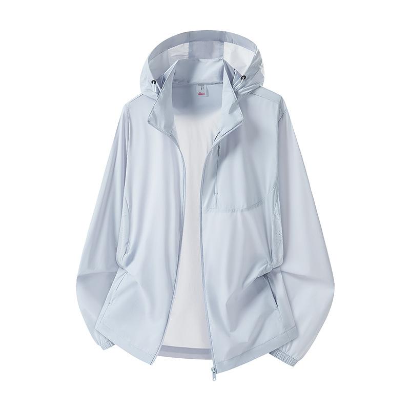 Nylon original yarn new ice silk cool jacket women's sunscreen clothing summer UV protection breathable sunscreen clothing men
