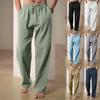 2025 Men's Hip-Hop Breathable Linen Loose Casual Sports Pants - Spring/Summer Collection