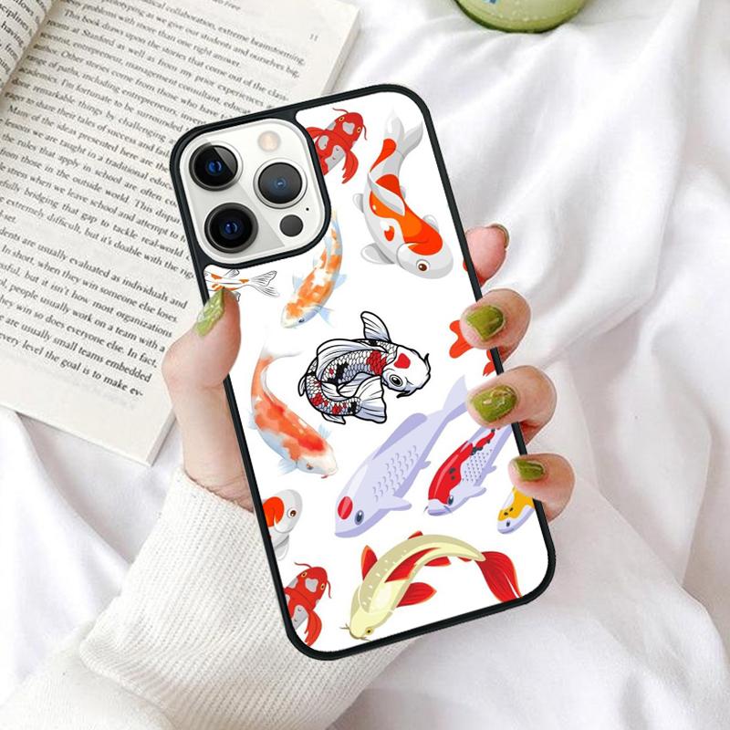 Carp Fish Phone Case for iPhone 17 Air 16 PRO MAX 15 14 PLUS 12 11 13 Back Cover Fundas Shell Coque