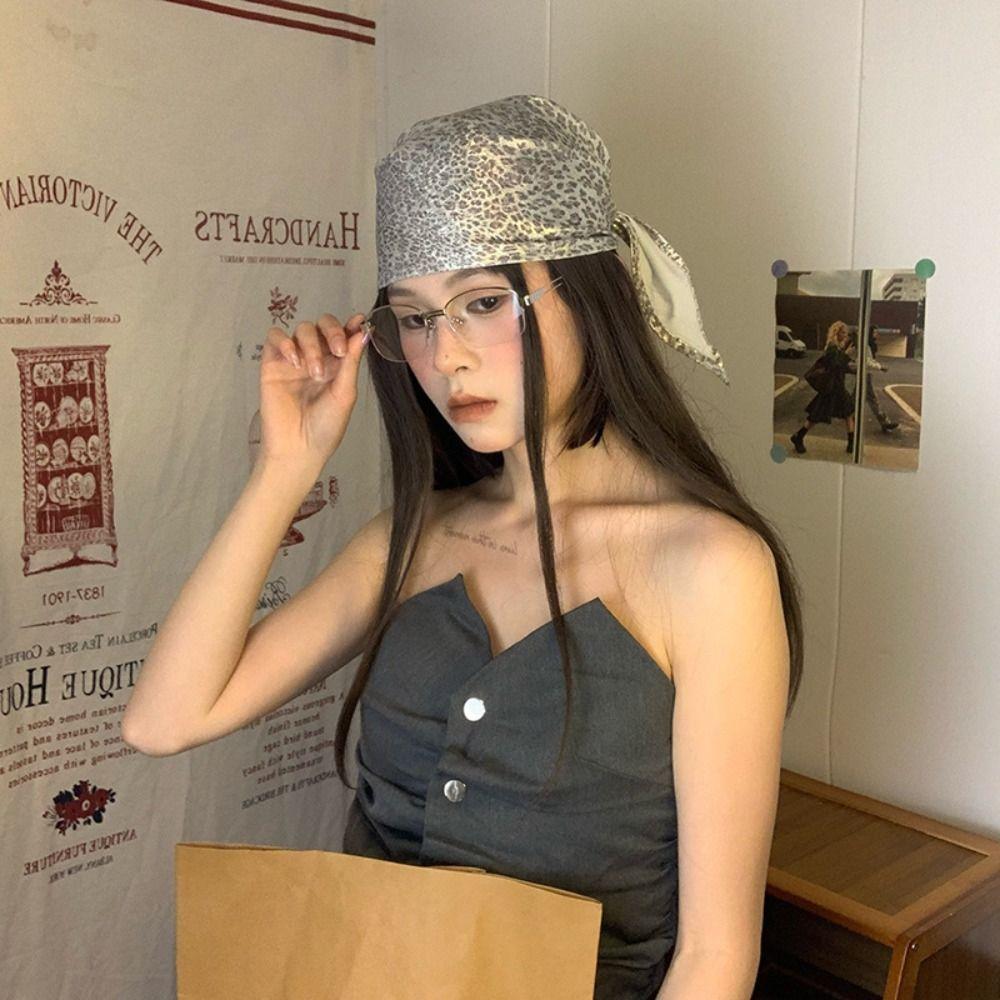 Spicy Girls Triangle Scarf Printed Punk Bandana Retro Hair Scarf  Beach