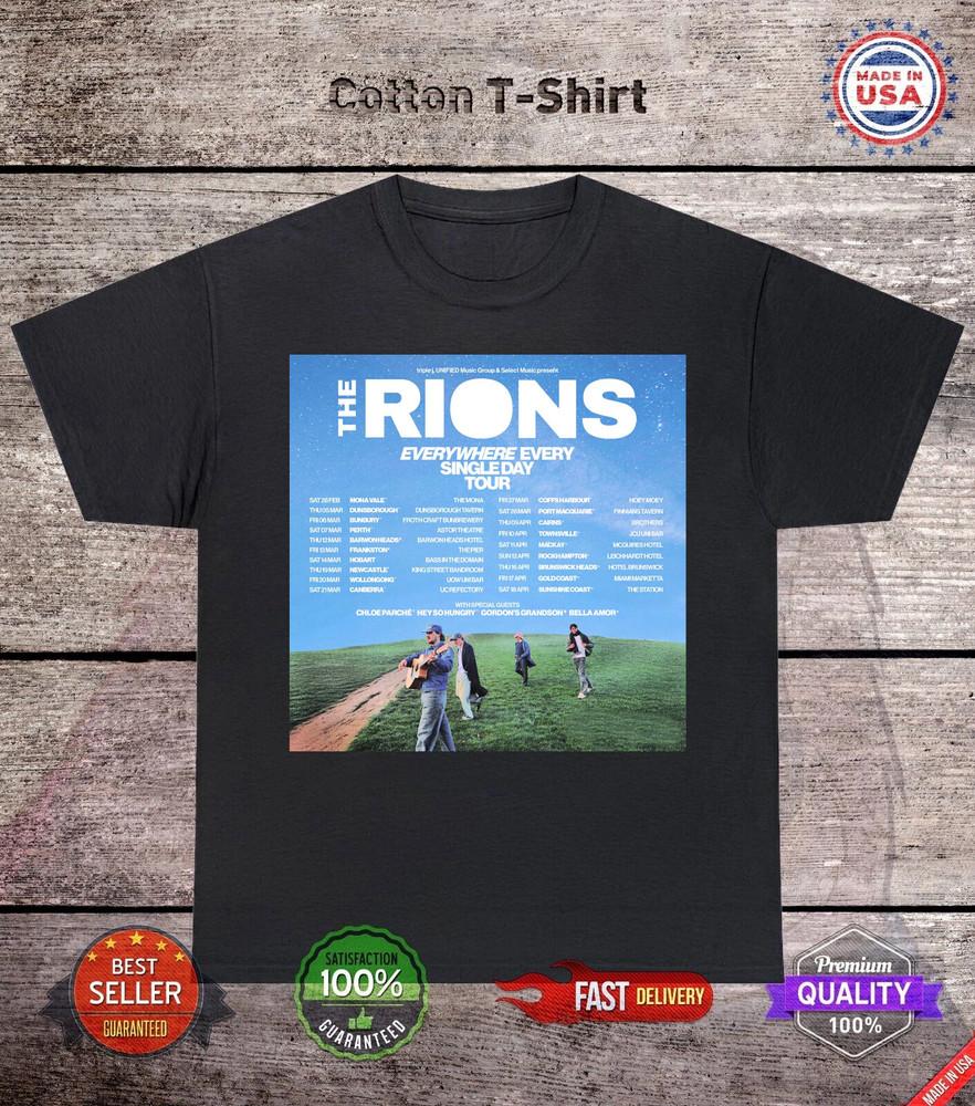

THE RIONS Everywhere Every Single Day Tour Gift For Fan Full Size Tshirt Unisex T-Shirt XL