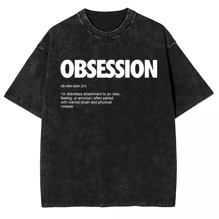 Obsession Movie Hooror Oversized T Shirt 100 Cotton Vintage Washed Tshirt for Men Women Hiphop Streetwear OBS3