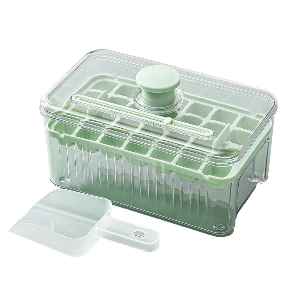 28 Grids Ice Cube Maker Mould Press Type Ice Tray with Lid Easy Release Ice Cube Tray Bartender