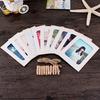 10 Paper Photo Frames with Clips and String for Creative Wall Art Display