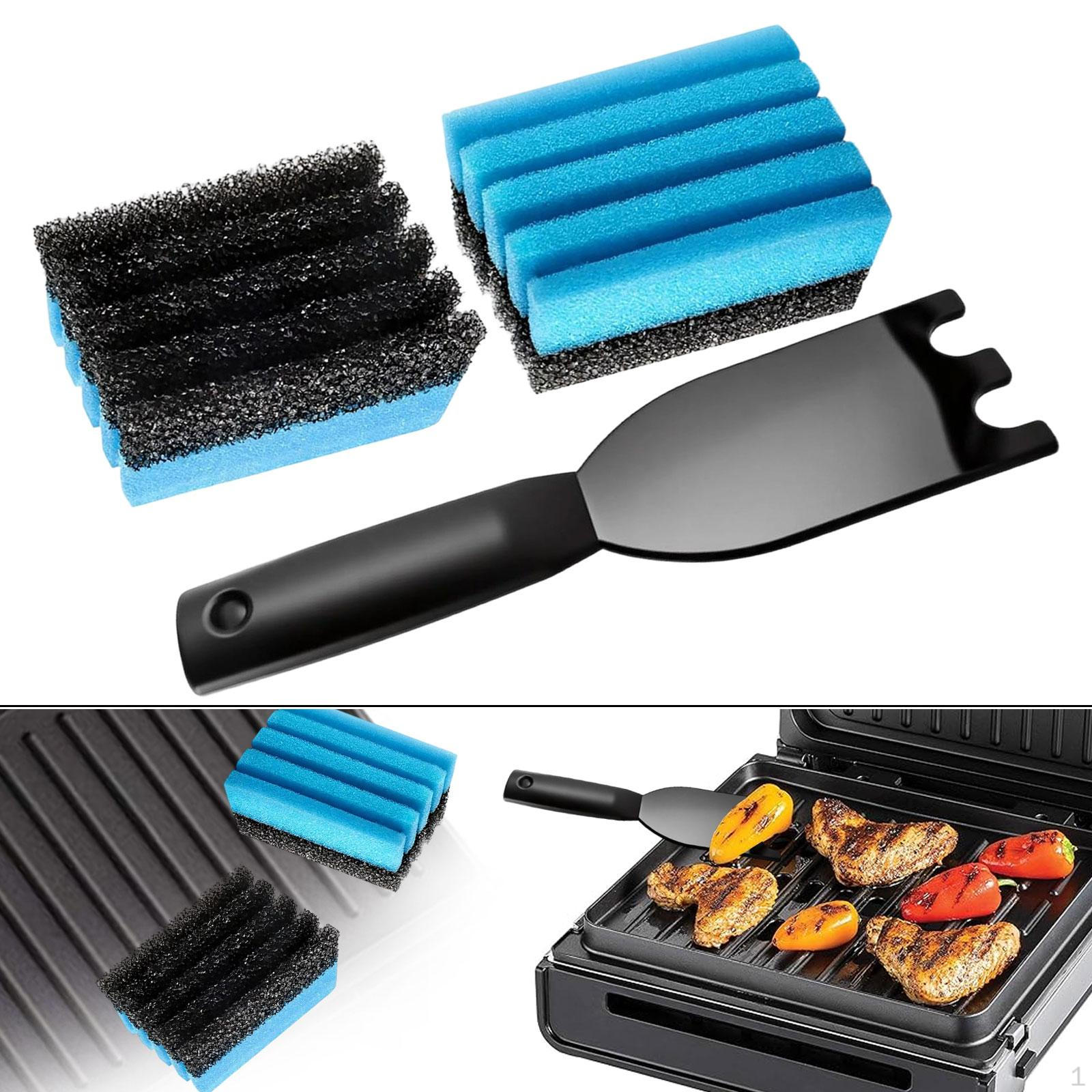

Cleaner Set: Versatile, Non-slip, for Removing Stubborn Grill Residue. 6pcs