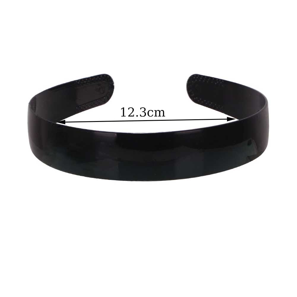 Simple Black Wide Headband 0.5/0.6/0.8/1.2/2/2.5cm Girl Women Plastic Hairband Toothed Anti-skid Head Hoop DIY Hair Accessories