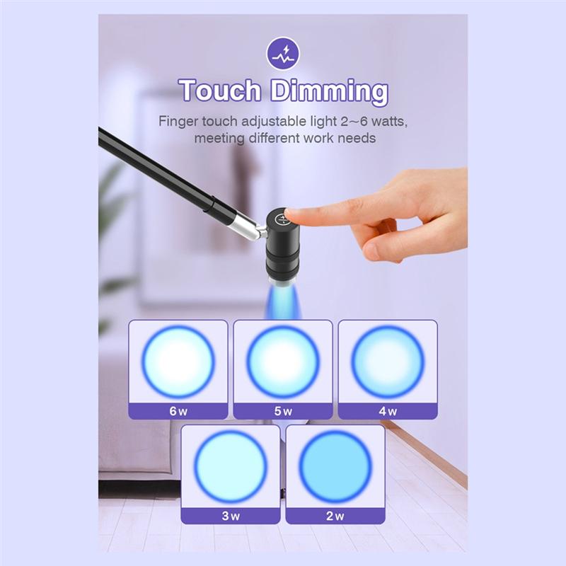 UV Lash Lamp 6W - Eyelash Extension & Nail Dryer, 360° Flexible Gooseneck, UV Glue Curing Light For Salon Use