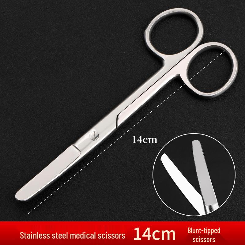 Stainless Steel Ophthalmic Surgical Scissors - Straight/Bent Tip, Sharp for Suture Removal