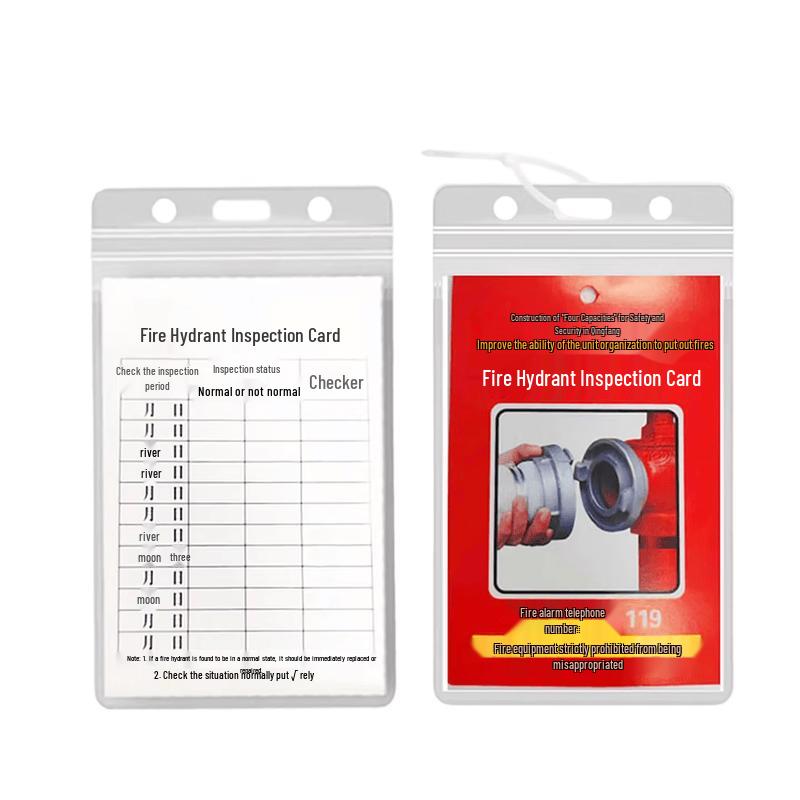 Fire Hydrant Inspection & Maintenance Record Card Set