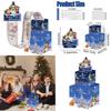 Snowman Christmas Gift Container With Surprise Money Slot For Festive Presenting