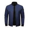 Spring and Autumn Casual Jacket Men's Casual Solid Color Jacket Lightweight Breathable Large Size Baseball Uniform Jacket