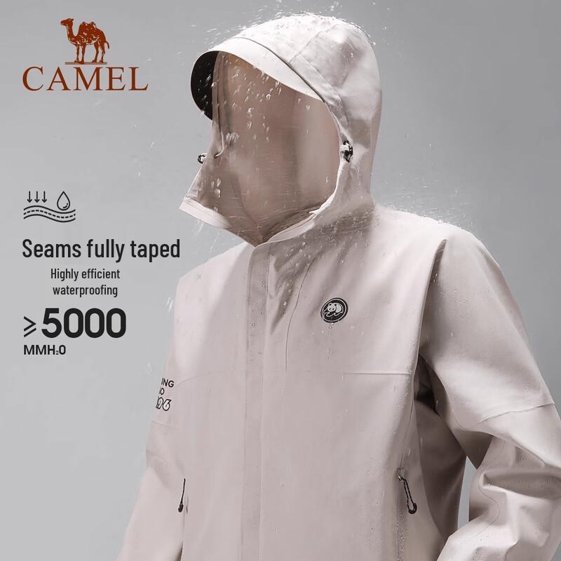 Camel Unisex Outdoor Waterproof Hardshell Jacket