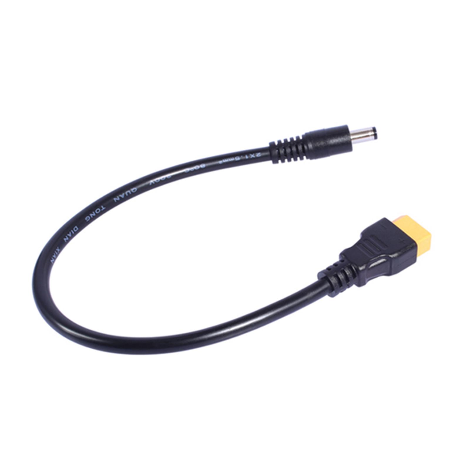 

DC5.5x2.1mm/DC5.5x2.5mm Connectors Cable 30cm with XT60 Female End for Solar Panel and Remote Control Toy Power Supply