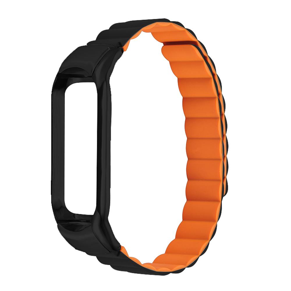 

Silicone Magnetic Suction Watch Strap Replacement Wristband for Xiaomi Mi Band 5/6/7 Black