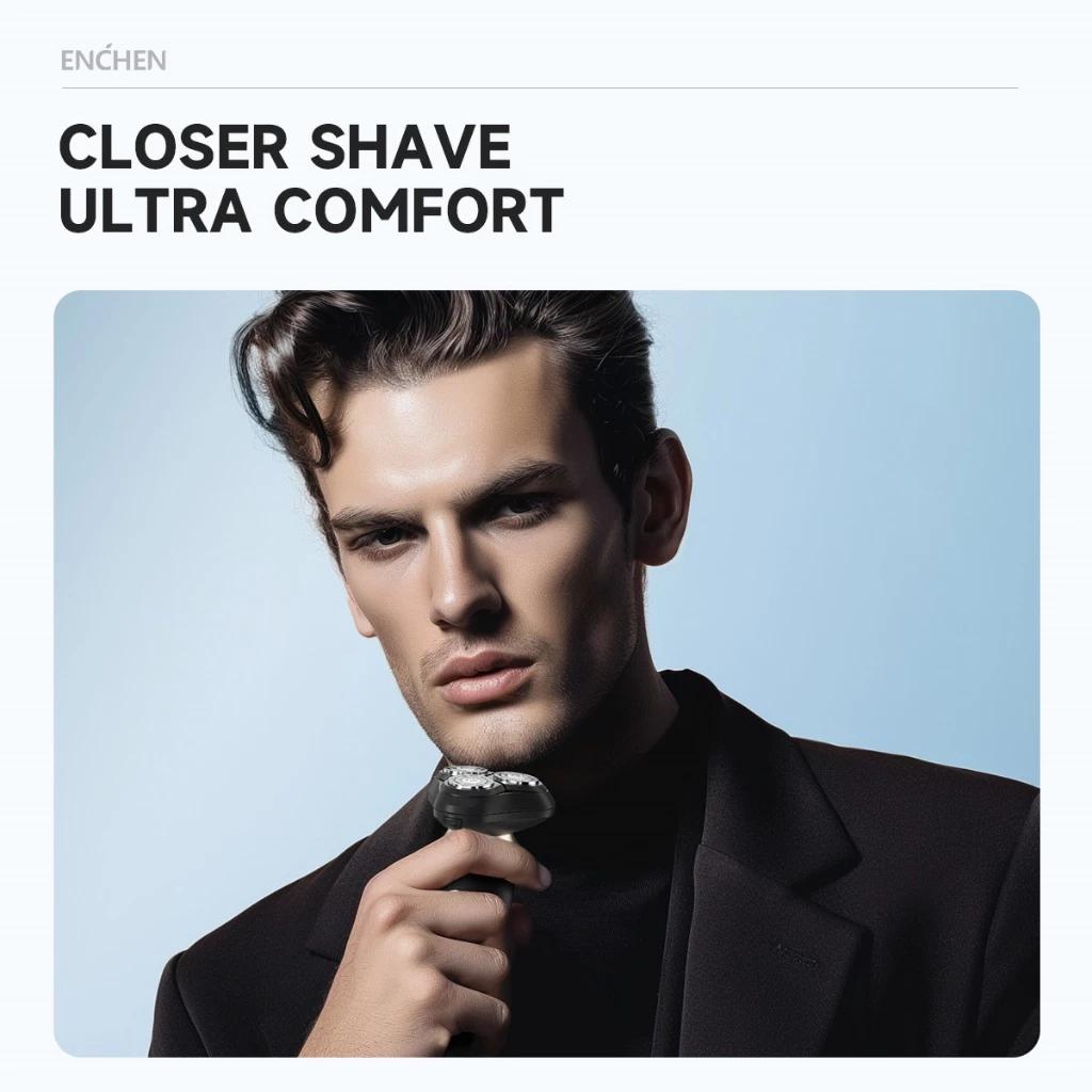 Xiaomi ENCHEN Blackstone 6 Elektrischer Rotationsrasierer Magnetische Schneidklinge Tragbarer Bartschneider