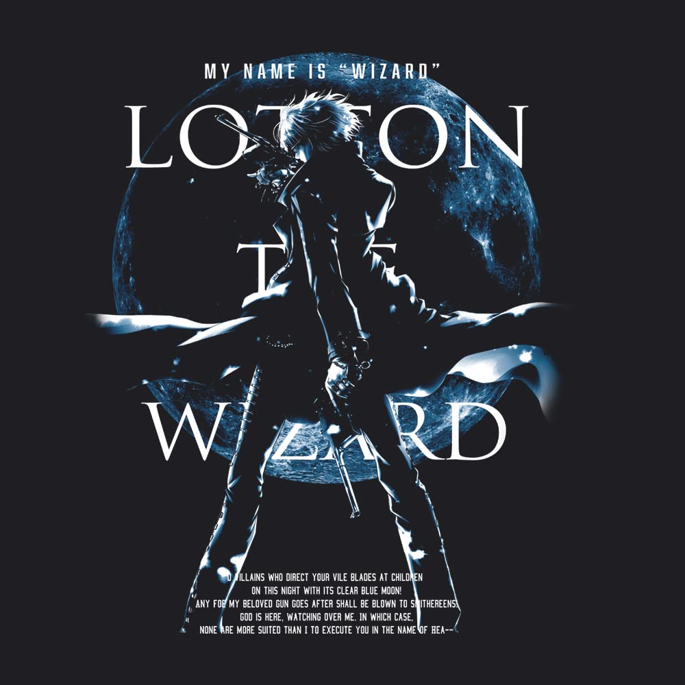 COSPA Black Lagoon Rotten the Wizard BLACK XL Size T-shirt