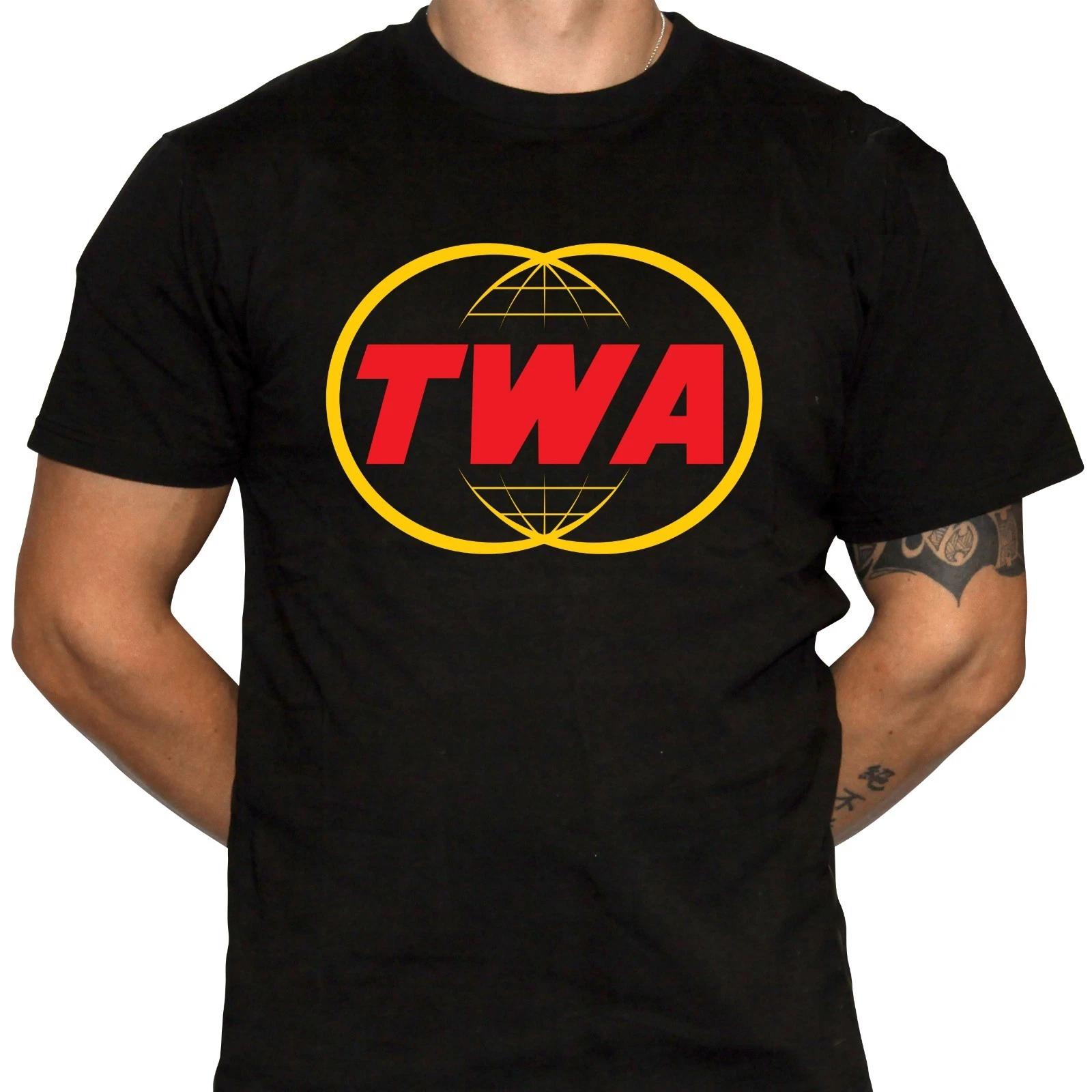 TWA T-Shirt - Defunct Airline Logo - Retro Logo Shirt - 100% Preshrunk Cotton XXL