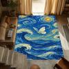 Van Gogh Starry Night Art Carpet Rug Living Room Home Decoration Floor Mat Bedroom Wall Decor Nordic Style Home Decor