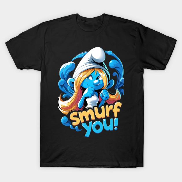 

Men Black Print T-shirt Smurf You No-Cut Transfer Paper Print Cotton Tshirt L чёрный