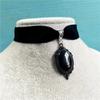 Vintage Velvet Short Choker Necklace Gothic Black Clavicle Collar Necklaces Fashion Jewelry for Women