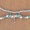 JYL TS Bracelet Anklet Bohemian Starfish Turtle Heart Beach Adjustable Attracts Blessings