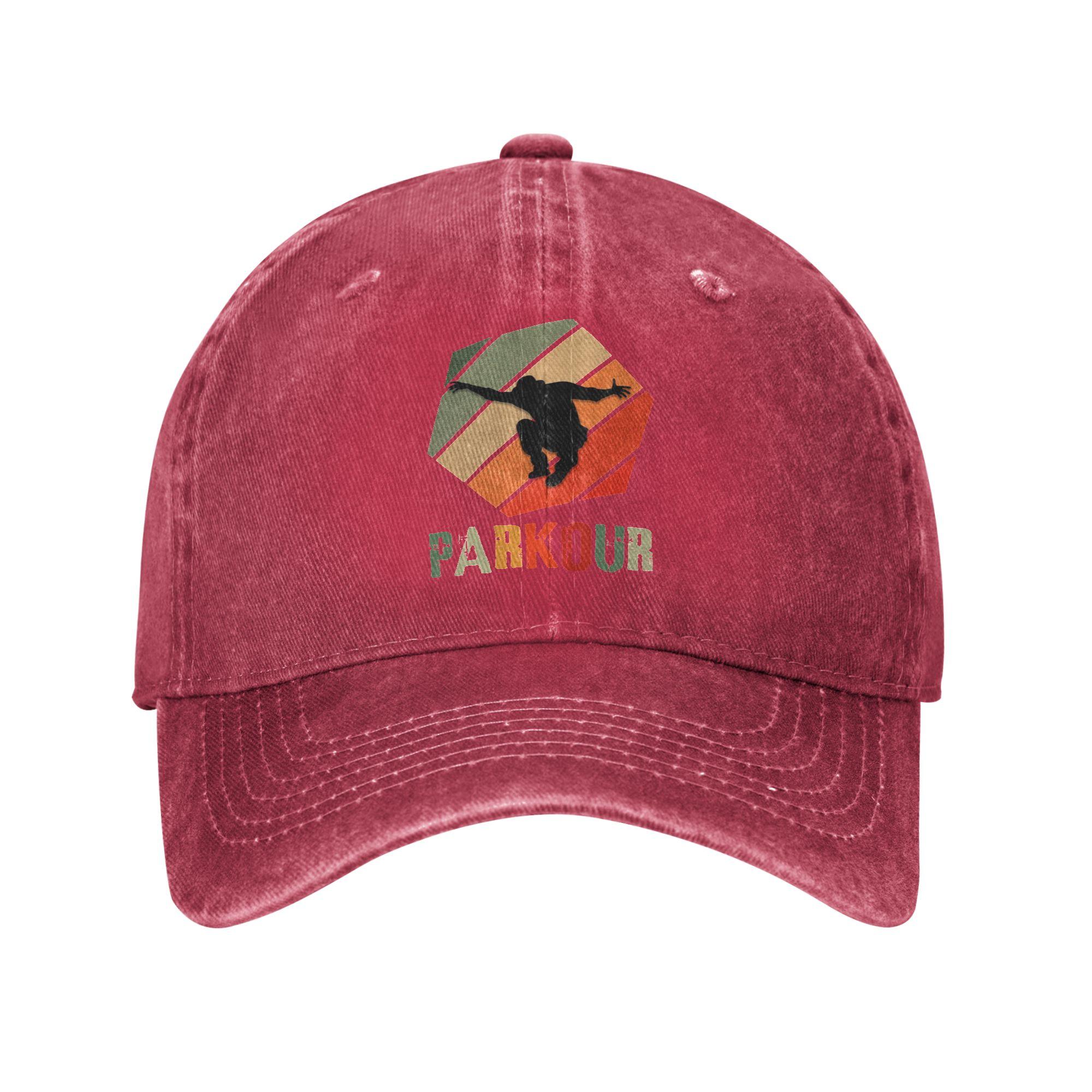 Vintage Retro Parkour Freerunning Baseball Cap Unisex Hats Women Visor Protection Snapback parkour Caps One Size