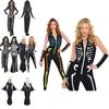 Premium Quality Plus Halloween Midnight Horror Vampire Skeleton Costume Fancy Dress Outfit