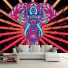 1pc Ultra Large Size Peach Skin Velvet Animal Theme Abstract Art Elephant Background Wall Tapestry Woven Polyester