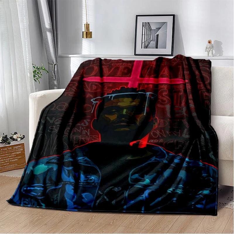 3D THE WEEKND,XO Alternative R&B Abel Tesfaye Flannel Blanket,Soft Throw Blanket for Home Bedroom Bed Sofa Travel Cover Kid Gift