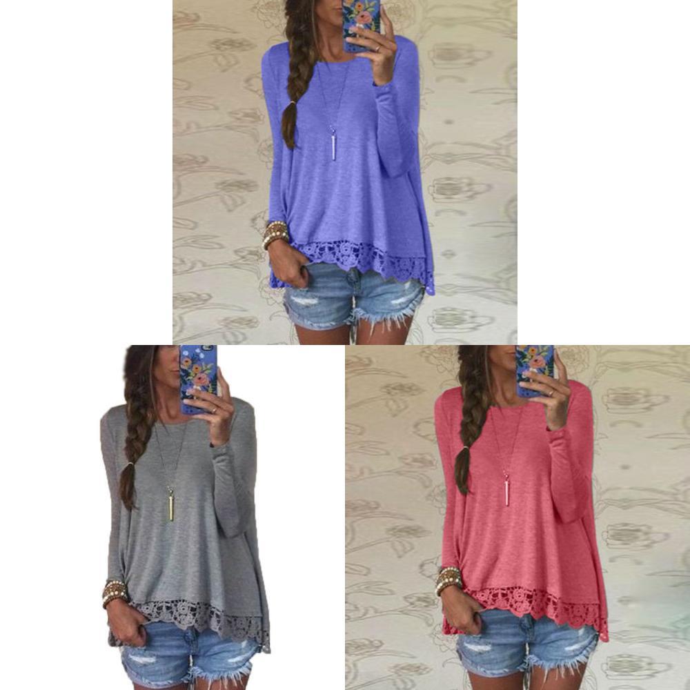 Timeless Elegance Femme Blouse Manches Longues With Lace Detailing In Comfortable Cotton