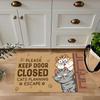 Cartoon Cute Cat Doormat Comfortably Soft and Warm Noise-Reducing Entrance Hallway Mat Bathroom Rug Home Decor