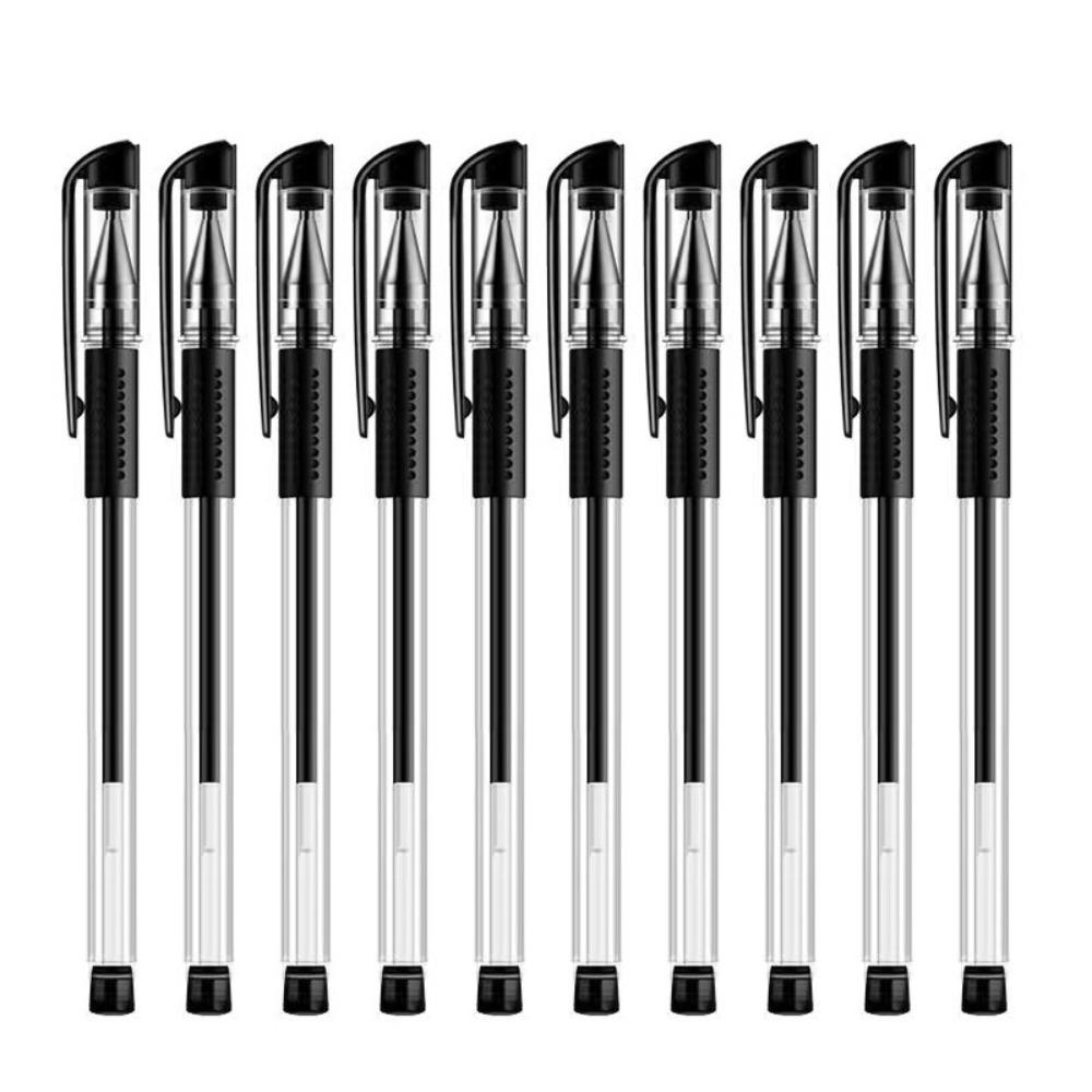 

10pcs High Quality 0.5mm Gel Pen Black/Blue/Red Ink Smooth Writing Neutral Pen Quick-dry Writing Tool Students